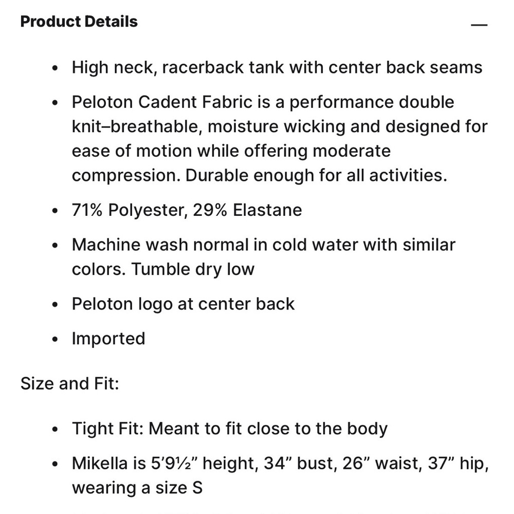 Peloton Cadent Racerback Tank Top - Picture 3 of 4